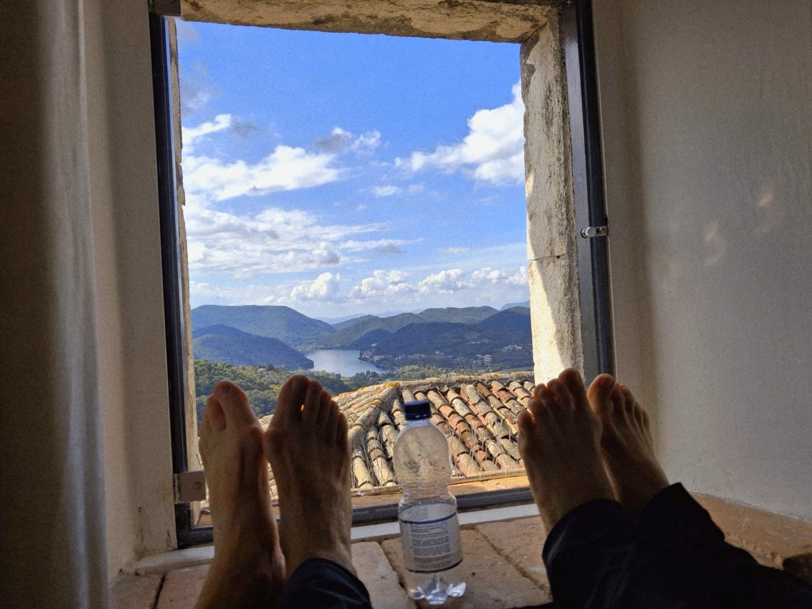 Ausruhen in der Unterkunft